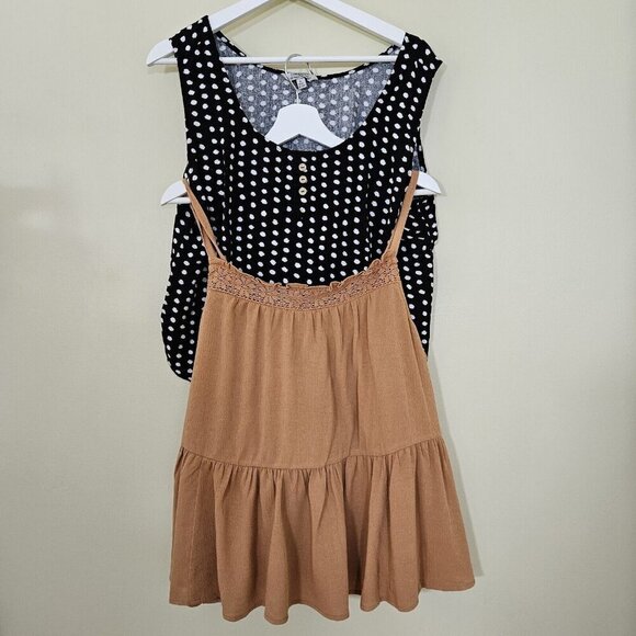 Top Womens L Lot of 2 Hester & Orchard Torrid Sleeveless Linen Gauze Cottagecore - Picture 1 of 16